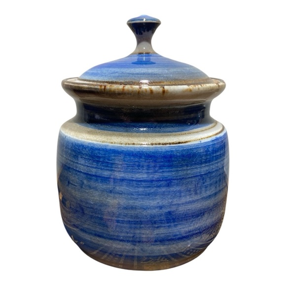 Handcrafted Art Pottery Set (Bowl & Jar with Lid) - Picture 3 of 6